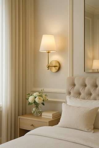 Modern Peninsula Aplik Pilli Duvar Aplik Kablosuz Tak Kullan Duvar Aplik Eskitme Gold Gold