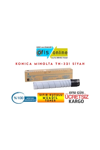 Konica Minolta Tn-321 Uyumlu Siyah Toner Bizhub C224-C284-C364 Konica Minolta Tn-321 Uyumlu Siyah Toner Bizhub C224-C284-C364