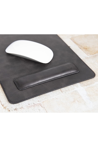 Comfy Bileklikli Deri Mouse Pad VS4EF Gri
