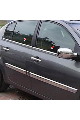 Renault Megane 2 Krom Cam Cıtası Sedan 2004-2010 4 Prç