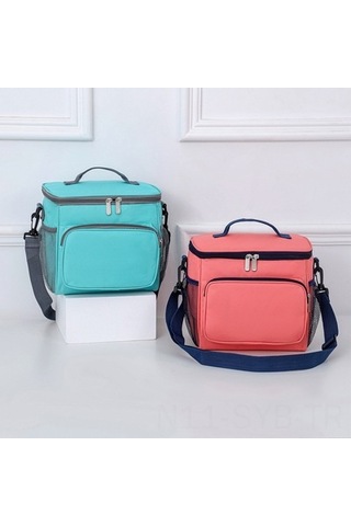 Symbee Siyah Oxford Kumaş Kalın Isı Saklama Çanta - Öğrenci Bento Çanta, Outdoor Piknik Çantası, El Ve Tek Omuz Taşıma Seçeneği Çok Renkli