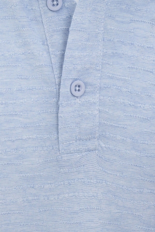 Süvari Saks Mavi Regular Armürlü Polo Yaka Tişört-37195 Saks Mavi