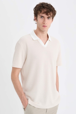 Defacto Regular Fit Polo Yaka Kısa Kollu Tişört B6548AX24SP Bej