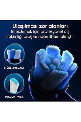 Oral B Io Clean 2'li Diş Fırçası Yedek Başlık Siyah