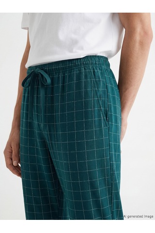 Lc Waikiki Lc Waıkıkı Mavi Standart Kalıp Ekose Erkek Pijama Altı