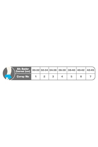 Elastik Çorapsız Varis Alt Baldırlık Çiftli Variteks 802 (275340120)
