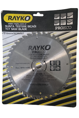 Rayko Ahşap Sunta Testeresi 210x30/20 40 Diş