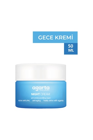 Agarta Doğal Yaşlandırma Gece Kremi 50 ML