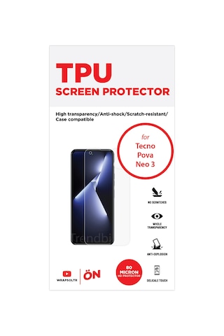 Tecno Pova Neo 3 Ekran Koruyucu Tpu Film