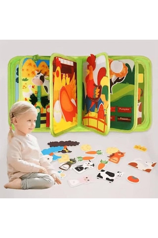 Montessori Aktiviteli Keçe Eğitim Kitabı Rbkds38