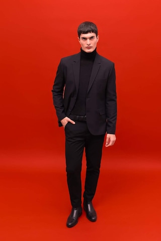 Defacto Slim Fit Dar Kesim Twill Düğmeli Blazer Ceket F7232ax25aubk27 Siyah