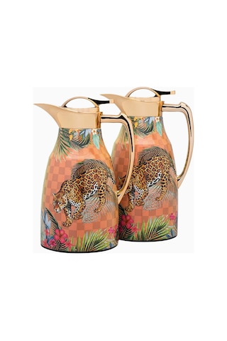 Roomours Leopard Gold Termos 1 Litre Çok Renkli