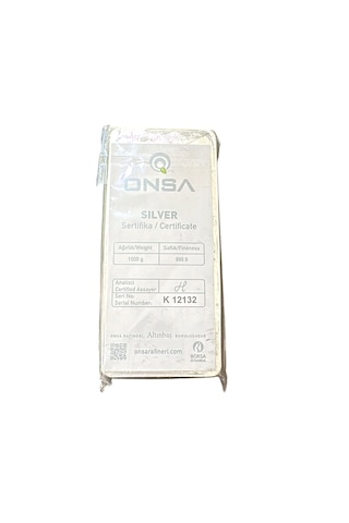 1000 Gram 1 Kg Külçe Gümüş