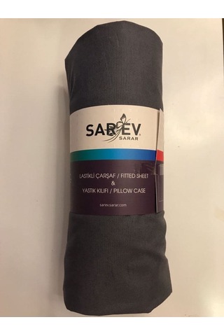 Sarev 160x200 Antrasit Çift Kişilik Fitted Lastikli Çarşaf
