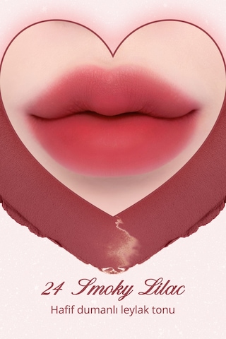 Dasique Kalp Tasarımlı Yoğun Pigmentli Köpük Yapılı Kadife Bitiş Sunan Ruj Souffle Color Pot 24 Smoky Lilac 24 Smoky Lilac