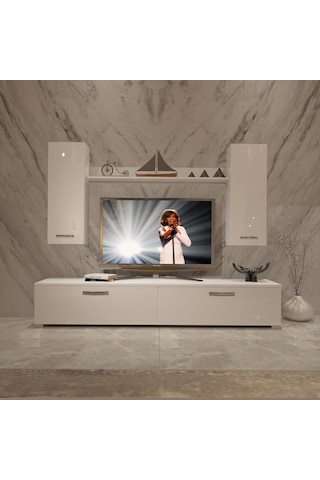 Decoraktiv Eko 7 Slm Std Tv Ünitesi Tv Sehpası Beyaz