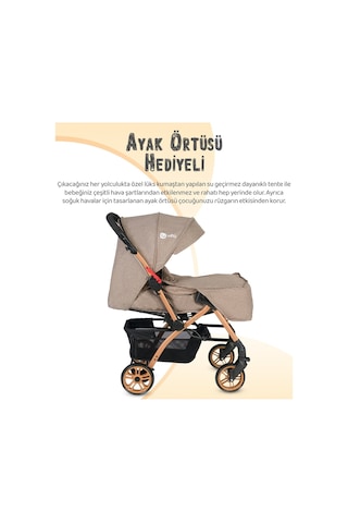 Lia Bebek 4 Baby Çift Yönlü Bebek Arabası Yağmurluk+Ayak Örtüsü+ 2 Yıl Garanti Ilk Adım Bebe