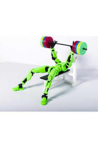 Koleksiyon Dummy Figür Bench Press Yapan Hareketli Eklemli Pozlanabilir Figür