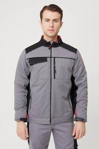 Allium Gabardin Mont Soğuk Havalarda Yüksek Koruma Gri-siyah