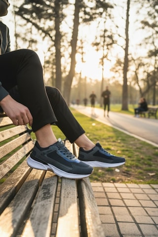 Enoch Erkek Yükske Taban Spor Ayakkabı Sneaker Kauçuk Tabanlı Yürüyüş Ve Koşu Modeli 2332 Lacı