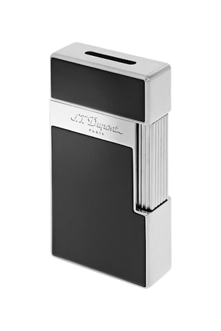S.t. Dupont Bq Big D Chrome Shiny Black Lacquer Çakmak 25001
