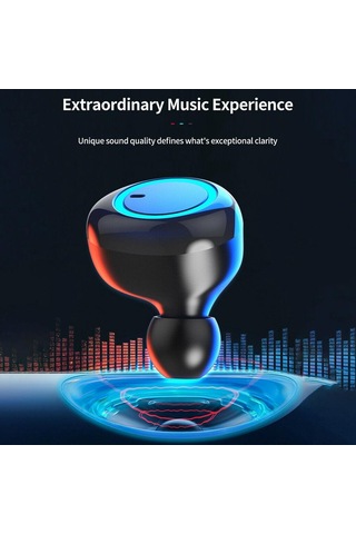 Bluetooth 5.0 Stero Çift Kulaklık Mikrofonlu Manyetik Şarj Kutulu