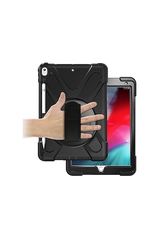 Apple iPad Uyumlu, Pro 10.5 Air10.5 2019 Kalem Yerli Standlı Zırh Kılıf Shockproof Case- 5775