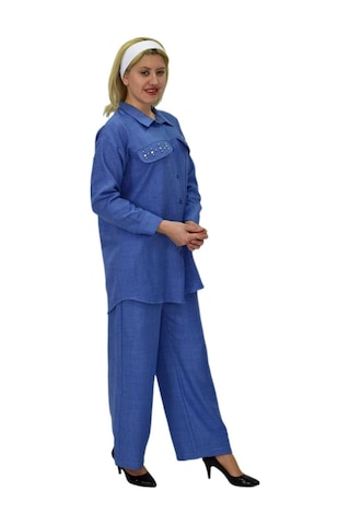 Kadın Ayrobin İkili Bluz Pantolon Takım Bgl-st03710 001