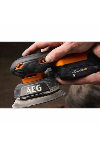Aeg Bex18sbl-125-602tc Akülü Titreşim Zımpara Kömürsüz 6.0ah 4935500068