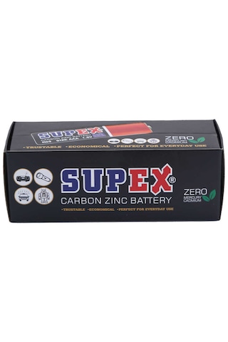 Supex R03/aaa Çinko Karbon İnce Kalem Pil 60'lı Kutu