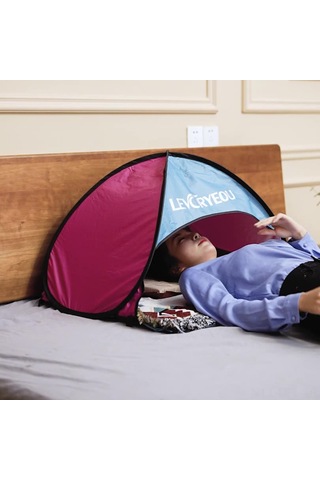 Dofolink Mavi Güneş Koruyucu Otomatik Açılır Plaj Koltuk Tent - 190t Gümüşlü Poliester, Cep Ve Telefon Bölmesi, Taşınabilir Çanta Mavi