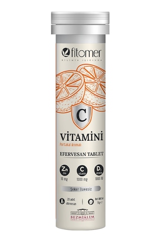 Fitomer C Vitamin D Ve Çinko 20 Efervesan Tablet Fitomer C Vitamin D Ve Çinko 20 Efervesan Tablet
