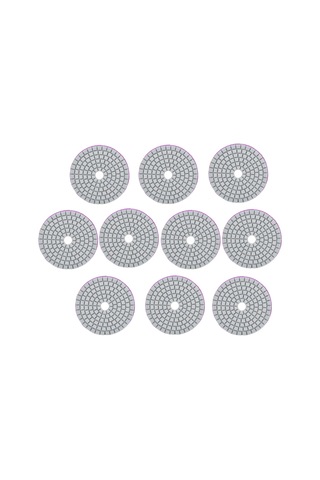 Yunboo 3 İnç Beyaz Zemin Elmas Pasta 800 Tane , 10 Adet, Taş, Seramik, Beton Sıvı/kuru Pürüzsüz Parlatma