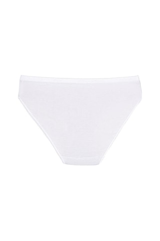 6 Adet Yıldız Bayan Bambu Bikini Külot Beyaz 3955 Beyaz