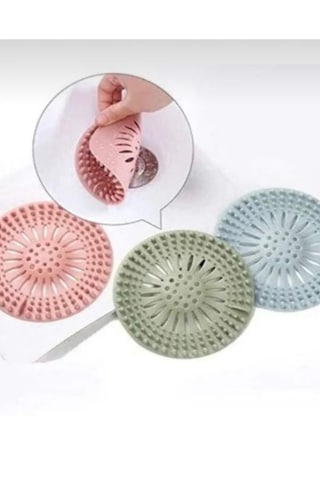 Silikon Lavabo Süzgeci Banyo Ve Mutfak Gider Kapatıcı, Çöp Tutucu Ve Tıkanıklık Önleyici Süzgeç Çok renkli