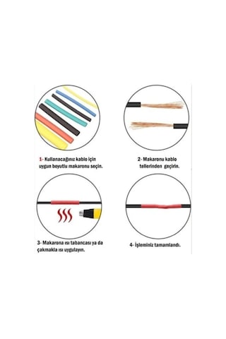Herşeytrend Kablo Koruyucu Makaron Seti 560 Parça