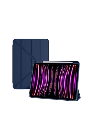 Apple Uyumlu iPad Pro 11 M4 2024 Kılıf Grafiti Şeffaf Kalem Bölmeli A2836 A2837 A3006 Kılıf