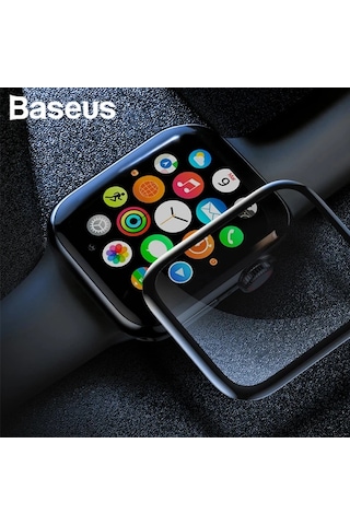 Baseus İos Uyumlu 42mm 3d Kavisli Tempered Kırılmaz Cam Koruyucu- 5775