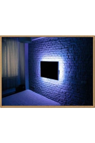 1 Metre Tv Arkası Aydınlatma 5V Usb Şerit Led Işık Beyaz Renk