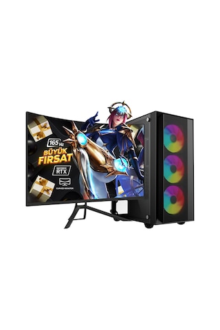 Ramtech BFX20 PLUS i7-10700F 32 GB 1 TB SSD RTX4060 24"Dos Masaüstü Oyuncu Bilgisayarı