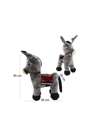 Fk-18 Şirin Sıpa Peluş Oyuncak 45 Cm Gri