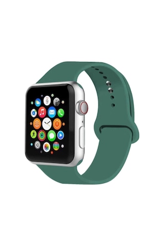 Watch Kordon 2 3 4 5 Seri 42-44 Mm Silikon Kordon Kayış-yeşil
