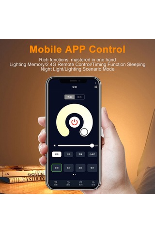 Youmex 9w Akıllı Led Ampul, İkili Renkli, Uzakdan Kumandalı, Sürekli Parlaklık Ve Renk Ayarı, E26 Ucu