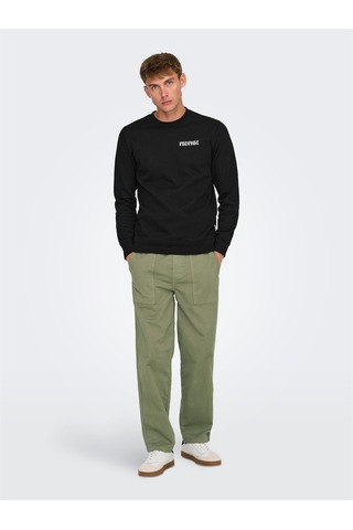 Only & Sons Onssınus Workwear Loose 0022 Pant Erkek Yeşil Eşofman Altı - 22029915 Yeşil