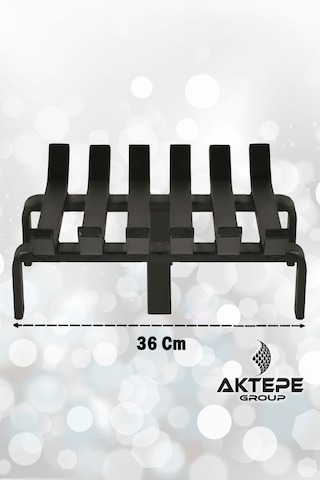 36 Cm X 32 Cm 6 Çubuklu Ekstra Şömine Izgarası Dar Gözlü Izgara