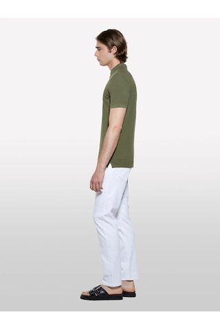 Sisley %100 Pamuk Regular Fit Polo T-shirt Erkek Yeşil Polo - 325p3089s300t