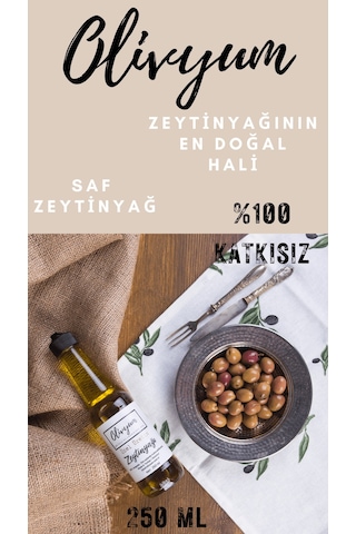 Olivyum İç ve Dış Ticaret Zeytinyağ 250 ML
