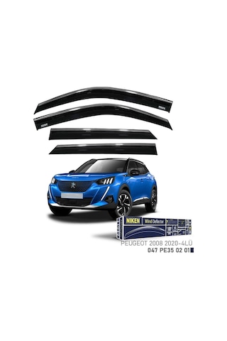 Niken Peugeot 2008 2020 Kromlu Cam Rüzgarlığı 4'lü - Ekolmaks