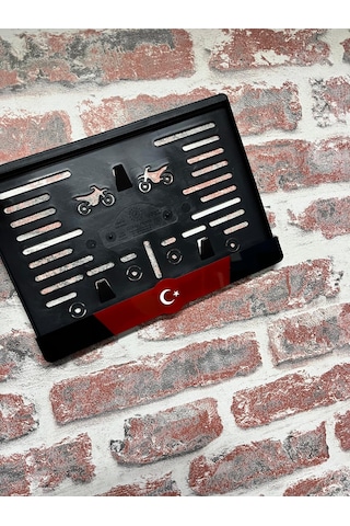 Tr Temalı Pleksi Motor Plakalığı