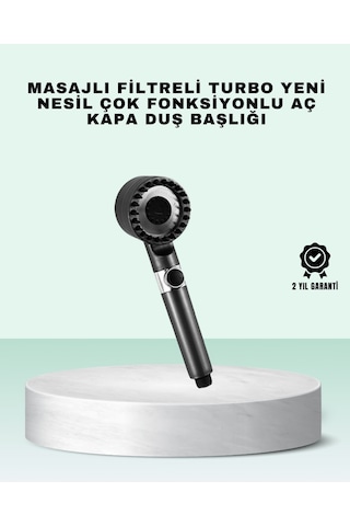 Nrzsnt Aç Kapa Tuşlu Filtreli Duş Başlığı Yeni Nesil Tasarım Çok Renkli